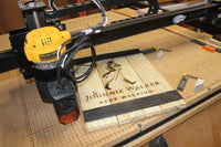 Johnnie Walker Whiskey Barrel Sign - Rustic Wooden Barren Whiskey Laser Engraved Sign - 14" tall x 10.5" wide