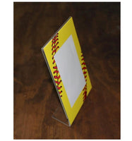 Softball Seams (Set of 13) Acrylic 5x7 Picture Frame - Team or Individual - Personalize Free - Ben & Angies Gifts