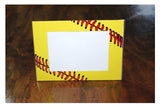 Softball Seams Acrylic 5x7 Picture Frame - Team or Individual - Personalize Free - Ben & Angies Gifts