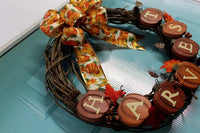 Harvest Wreath, Fall Wreath, Thanksgiving Wreath, Grapevine Wreath - Free Shipping - Ben & Angies Gifts