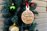 Our First Christmas Together - Ornament including, Laser Etched Ornament, Personalized Christmas Ornament - Ben & Angies Gifts