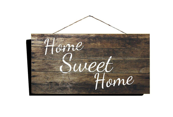 Home Sweet Home sign, Home Sweet Home Wall Decor, Country Wall Decor Wood Sign 16"x8" - Ben & Angies Gifts