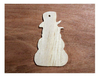 Set of 12 Unfinished Wooden Snowman Cutout Style 2, Teachers Special Christmas project, Class project - Ben & Angies Gifts