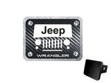 Jeep Wrangler Trailer Hitch Cover, Carbon Fiber, Jeep Hitch Cover, Wrangler Hitch Cover, Jeep Gift - Free Shipping - Ben & Angies Gifts