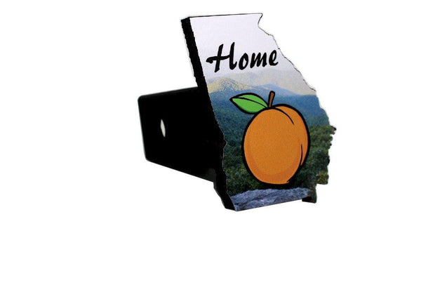 Georgia Mountains Trailer Hitch Cover, Georgia Peach Hitch Cover, Georgia Home Trailer Hitch Cover, ATL Hitch Cover - Free Shipping - Ben & Angies Gifts