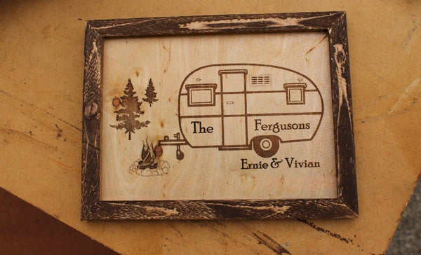 Canned Ham Laser Etched Personalized Camper Sign - Personalized Free - Ben & Angies Gifts