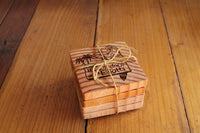 Personalized wood bark coasters,  Set of 2, It's 5 o'clock at the (your name) wood bark coaster, Personalized coasters include gift box - Ben & Angies Gifts